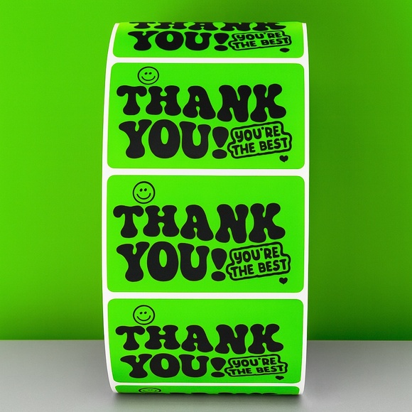 Thank You You’re The Best Stickers – Cute Packaging Labels for Small Business 2" - Picture 2 of 11